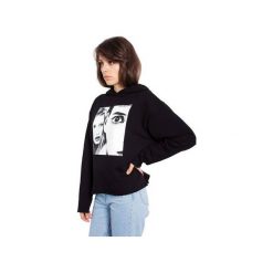 BLUZA CUTE BUT PSYCHO. Czarne bluzy damskie Rebeka, s, z nadrukiem, z dzianiny, bez rękawów, bez kaptura. Za 99,00 zł.