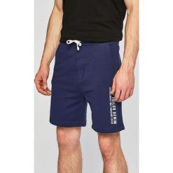 Tom Tailor Denim - Szorty. Niebieskie spodenki i szorty męskie TOM TAILOR DENIM, s, z nadrukiem, z bawełny, casualowe. Za 89,90 zł.