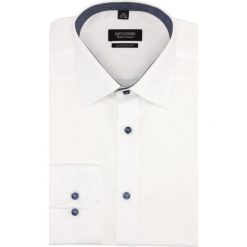 Koszule męskie: koszula bexley 2767 długi rękaw custom fit biały