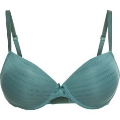 Biustonosz usztywniany bonprix matowy kobaltowy. Niebieskie biustonosze bonprix, w paski. Za 27,99 zł.