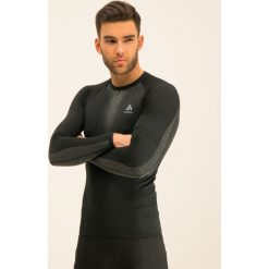 Koszulka techniczna Odlo Performance Warm Suw 188032. Czarne koszulki męskie Odlo, s, bez wzorów, z elastanu, sportowe, polo, bez rękawów. W wyprzedaży za 199,00 zł.