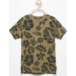 T-shirt z nadrukiem - Khaki. Brązowe t-shirty damskie marki Reserved, s, z nadrukiem. Za 29,99 zł.