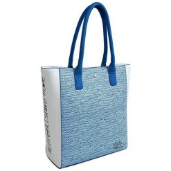 Doca Elegancka Torebka 12421. Niebieskie torebki klasyczne damskie marki Doca. W wyprzedaży za 212,00 zł.