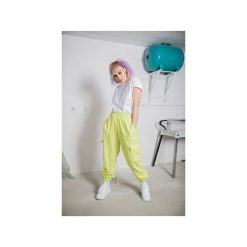 Lime Enve Joggers. Zielone spodnie damskie marki Rest_factory, s, z satyny. Za 219,00 zł.
