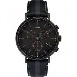 Timex - Zegarek TW2R37800. Czarne zegarki męskie marki Fossil, szklane. Za 499,90 zł.