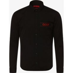 HUGO - Koszula męska – Ero3-W, czarny. Czarne koszule męskie HUGO, xl, bez wzorów, bez kołnierzyka, bez rękawów. Za 429,95 zł.