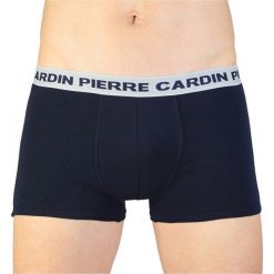 Bokserki (3 szt.) w kolorze granatowym ze wzorem. Niebieskie bokserki męskie Pierre Cardin, bez wzorów, z materiału. W wyprzedaży za 89,95 zł.