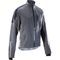 Kurtka Przeciwdeszczowa Na Rower St 900 Męska. Szare kurtki sportowe męskie ROCKRIDER, xl, bez wzorów, z elastanu, bez kaptura, rowerowe. Za 199,99 zł.