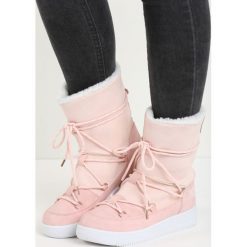 Buty zimowe damskie: Różowe Śniegowce Moonlight Dance