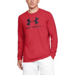 Under Armour Sportstyle Koszulka Czerwony. Czerwone podkoszulki męskie Under Armour, s, z nadrukiem, z bawełny, z długim rękawem. Za 137,95 zł.