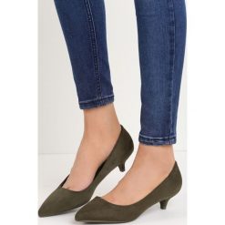 Buty ślubne damskie: Zielone Czółenka Ducky Duck