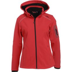 CMP WOMEN JACKET ZIP HOOD Kurtka Softshell ferrarinero. Czerwone kurtki damskie marki CMP, z elastanu. W wyprzedaży za 213,95 zł.