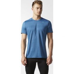 Koszulka adidas Supernova Tee M Niebieska. Niebieskie koszulki męskie Adidas, m, bez wzorów, bez kołnierzyka, z krótkim rękawem, krótkie. Za 89,99 zł.