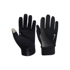 Rękawiczki męskie: Nike Rękawiczki męskie Thermal Tech Run Gloves Anthracite/black r. S