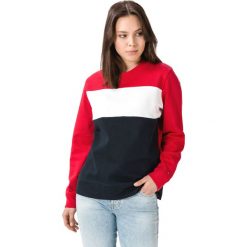 Tommy Hilfiger Anita Bluza Niebieski Czerwony. Czerwone bluzy damskie TOMMY HILFIGER, m, bez wzorów, z bawełny, bez rękawów, bez kaptura. Za 462,95 zł.