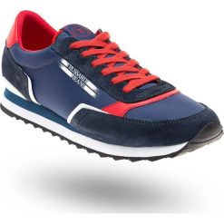 SNEAKERSY TRUSSARDI JEANS. Niebieskie sneakersy męskie Trussardi Jeans, na sznurówki. Za 274,50 zł.