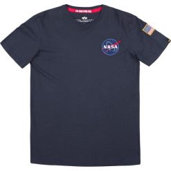Koszulka Alpha Industries Space Shuttle 176507-07. Niebieskie koszulki męskie Alpha Industries, l, bez wzorów, bez kołnierzyka, bez rękawów. Za 126,99 zł.