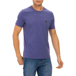 T-shirt w kolorze indygo. Szare t-shirty męskie GALVANNI, m, z okrągłym kołnierzem. W wyprzedaży za 84,95 zł.