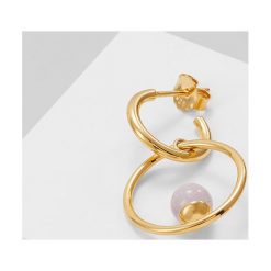 Vibe Harsløf Kolczyki goldcoloured. Różowe kolczyki damskie marki Vibe Harsløf. Za 579,00 zł.