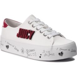 Sneakersy JUICY BY JUICY COUTURE - Zurina JJ153-TRB Bleached Bone/True R. Białe sneakersy damskie marki Juicy by Juicy Couture, ze skóry ekologicznej. W wyprzedaży za 359,00 zł.