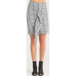 SPÓDNICA SION Sportmax Code. Czarne spódniczki damskie z aplikacjami, z materiału, mini, asymetryczne. Za 405,00 zł.