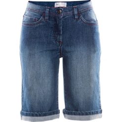 Bermudy dżinsowe bonprix niebieski "stone”. Niebieskie jeansy damskie bonprix, z jeansu. Za 37,99 zł.