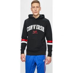 Converse - Bluza. Czarne bluzy męskie Converse, s, z nadrukiem, z bawełny, z kapturem, bez rękawów, z kapturem. W wyprzedaży za 199,90 zł.