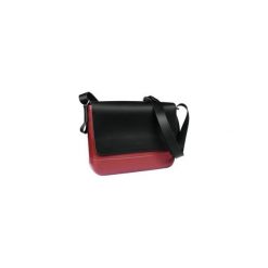 TORBA LISTONOSZKA MAROON. Czerwone torby męskie na ramię marki Doubleu bag, w paski, ze skóry. Za 449,00 zł.
