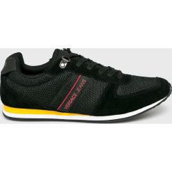 Versace Jeans - Buty. Czarne buty sportowe męskie Versace Jeans, z jeansu, bez zapięcia. W wyprzedaży za 319,90 zł.
