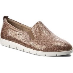 Półbuty CAPRICE - 9-24667-28 Taupe Reptile 346. Żółte półbuty damskie Caprice, bez wzorów, ze skóry, bez obcasa, na płaskiej podeszwie, bez zapięcia. W wyprzedaży za 159,00 zł.