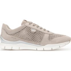 Półbuty GEOX D SUKIE. Szare półbuty damskie skórzane Geox. Za 299,90 zł.