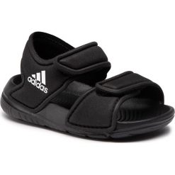 Sandały adidas - Altaswim I EG2137 Core Black/Cloud White/Core Black. Czarne sandały chłopięce Adidas, z tworzywa sztucznego, bez zapięcia. Za 89,00 zł.