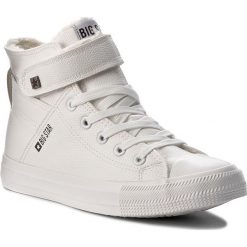 Trampki BIG STAR - V274541F White. Białe półbuty damskie marki BIG STAR, bez wzorów, z gumy, bez zapięcia. Za 119,00 zł.