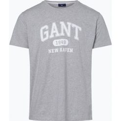 T-shirty męskie: Gant – T-shirt męski, szary