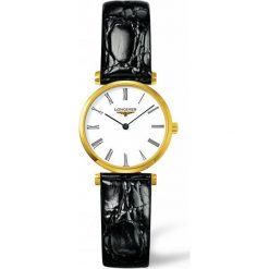 LONGINES LA GRANDE CLASSIQUE L4.209.2.11.2. Białe zegarki damskie LONGINES, pozłacane. Za 3990,00 zł.