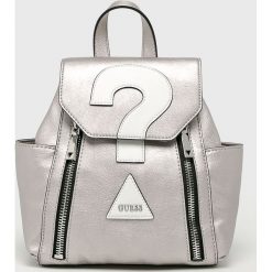 Guess Jeans - Plecak. Szare plecaki damskie Guess Jeans, z bawełny. Za 559,90 zł.