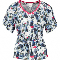 Koszulka z kolorowym wzorem. Szare t-shirty damskie marki Taifun, w kolorowe wzory. W wyprzedaży za 65,95 zł.