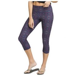 Prana Legíny Damskie Pillar Print Ed Caprisapphire Flores (Rozmiar Xl). Szare spodnie damskie marki PrAna, xl, bez wzorów, na fitness i siłownię. W wyprzedaży za 268,00 zł.