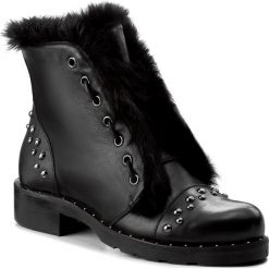 Botki EVA MINGE - Nieves 2B 17JS1372268EF 101. Czarne buty zimowe damskie marki Eva Minge, z materiału, na obcasie. W wyprzedaży za 349,00 zł.