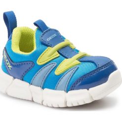 Sneakersy GEOX - B Flexyper B. F B922TF 01554 C4316 M Sky/Lime. Niebieskie trampki chłopięce Geox, bez wzorów, ze skóry ekologicznej, bez zapięcia. W wyprzedaży za 109,00 zł.