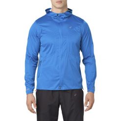 Kurtka Asics Accelerate Jacket M Niebieska. Niebieskie kurtki sportowe męskie Asics, na zimę, m, bez wzorów, z tkaniny, długie, bez kaptura, do biegania. Za 549,99 zł.