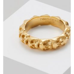 Sygnety męskie: Northskull SKULL RING BAND Pierścionek goldcoloured