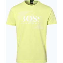 BOSS Athleisurewear - T-shirt męski – Tee 1, żółty. Żółte t-shirty męskie z nadrukiem BOSS Athleisurewear, m, z bawełny. Za 249,95 zł.