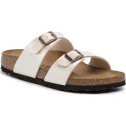 Klapki BIRKENSTOCK - Sydney 1016171 Graceful Pearl White. Brązowe klapki damskie Birkenstock, bez wzorów, ze skóry, bez obcasa. Za 289,00 zł.