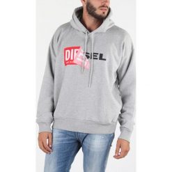 Diesel S-Alby Bluza Szary. Szare bluzy męskie Diesel, s, w paski, z bawełny, bez kołnierzyka, bez rękawów, bez kaptura. Za 567,95 zł.