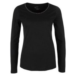 S.Oliver T-Shirt Damski 34 Czarny. Czarne t-shirty damskie marki S.Oliver, s. Za 59,90 zł.