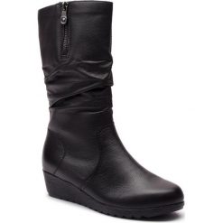 Kozaki RIEKER - X2471-00 Schwarz. Czarne buty zimowe damskie marki Rieker, z materiału. Za 349,00 zł.