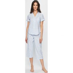 Lauren Ralph Lauren - Piżama. Niebieskie piżamy damskie Lauren Ralph Lauren, s, bez wzorów, z bawełny, bez rękawów. W wyprzedaży za 239,90 zł.