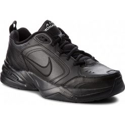 Buty NIKE - Air Monarch IV 415445 001 Black/Black. Czarne buty sportowe męskie Nike, ze skóry ekologicznej, bez zapięcia, na fitness i siłownię. W wyprzedaży za 199,00 zł.