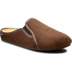 Kapcie SCHOLL - Felce F26412 1019 390 Dk Brown. Brązowe kapcie męskie marki Scholl, z gumy. W wyprzedaży za 189,00 zł.